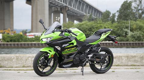 The Kawasaki Ninja 400 features a lightweight trellis frame and a compact 399 cc Parallel-Twin engine that delivers class-leading performance. Skip to main content. MY KAWASAKI. TEAM GREEN. LOCATE A DEALER. My Kawasaki MOTORCYCLE. Street/Track. Ninja SPORT. NINJA 400. NINJA 500. NINJA 650. NINJA 1000SX. SUPERSPORT ...